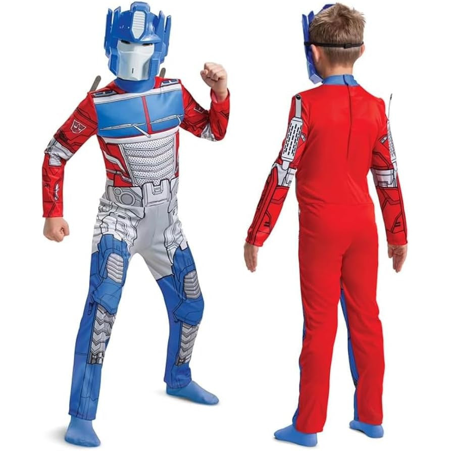 Official Disguise Optimus Prime Kids Costume – Vibrant Multi‑Color Design